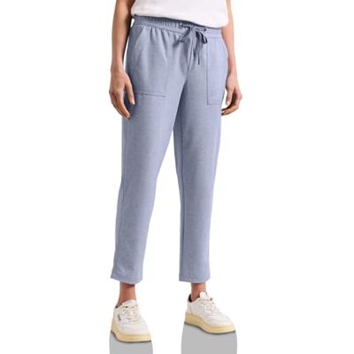 Street One Mid Waist Slim Leg Hose mit Elastikbund Country Blue Mel. 42 Street One Mid Waist Slim Leg Hose mit Elastikbund Country Blue Mel. 42
