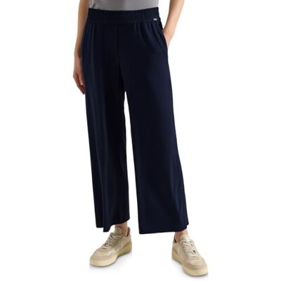 Cecil High Waist Wide Leg Hose im Loose Fit universal Blue XL Cecil High Waist Wide Leg Hose im Loose Fit universal Blue XL