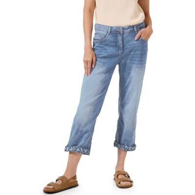 Cecil Style Neele Straight Mid BlueTurnup mid Blue Used wash 30 Cecil Style Neele Straight Mid BlueTurnup mid Blue Used wash 30