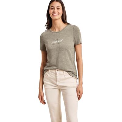 Street One Damen T-Shirt mit Rundhals und Wording Street One Damen T-Shirt mit Rundhals und Wording