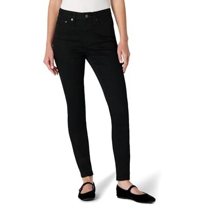 Amazon Essentials Damen Hochelastische Skinny-Jeans Hoher Bund, Schwarz, 38-40 Amazon Essentials Damen Hochelastische Skinny-Jeans Hoher Bund, Schwarz, 38-40