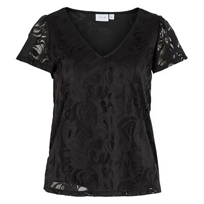 Vila Vistasia S/S V-Neck Top/Ka Vila Vistasia S/S V-Neck Top/Ka