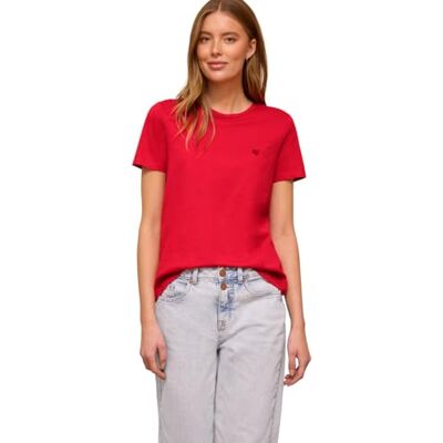 Street One Studio T-Shirt mit Rundhals und Stickerei Street One Studio T-Shirt mit Rundhals und Stickerei