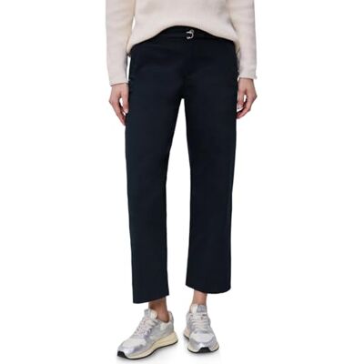Street One Straight Leg Hose mit Gürteldetail Shadowed Navy 42 Street One Straight Leg Hose mit Gürteldetail Shadowed Navy 42