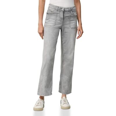 Cecil Damen B379221 Jeans, Light Grey Wash, 30W/28L Cecil Damen B379221 Jeans, Light Grey Wash, 30W/28L