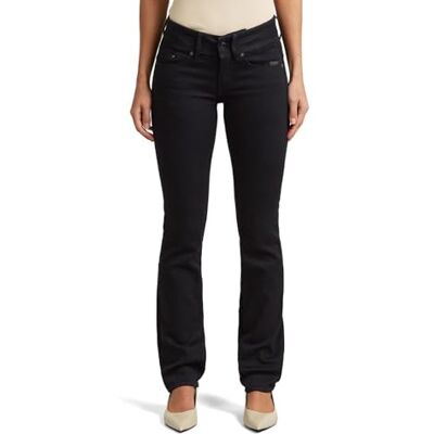 G-STAR Women's Midge Saddle Straight Jeans, Colour Black, Size: Waist 29, Inseam 32 G-STAR Women's Midge Saddle Straight Jeans, Colour Black, Size: Waist 29, Inseam 32