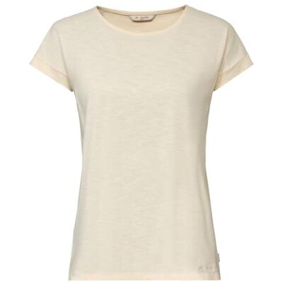 VAUDE Women's Moja T-Shirt IV, Bequemes T-Shirt für den modernen Stadtalltag, Ecru, 42 VAUDE Women's Moja T-Shirt IV, Bequemes T-Shirt für den modernen Stadtalltag, Ecru, 42