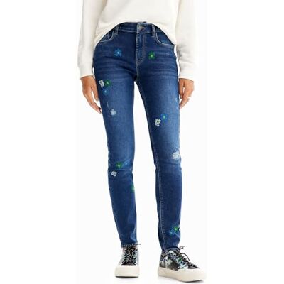 Desigual Damen Denim_bruselas Casual Pants, Blau, 36 EU Desigual Damen Denim_bruselas Casual Pants, Blau, 36 EU