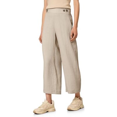 Street One Studio Leinen-Look Wide Leg Hose Stone Sand 40 Street One Studio Leinen-Look Wide Leg Hose Stone Sand 40