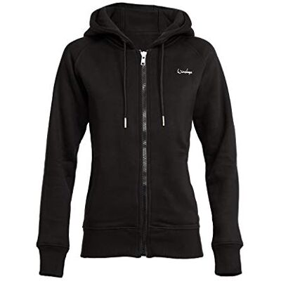 WINSHAPE Damen Kuschelige Hoodie-Jacke J005 Kapuzenpullover, Schwarz, L EU WINSHAPE Damen Kuschelige Hoodie-Jacke J005 Kapuzenpullover, Schwarz, L EU