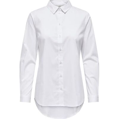 JACQUELINE de YONG Only&JDY JDY Damen Bluse JDYMIO L/S Shirt WVN NOOS, Weiß (White), 34 JACQUELINE de YONG Only&JDY JDY Damen Bluse JDYMIO L/S Shirt WVN NOOS, Weiß (White), 34