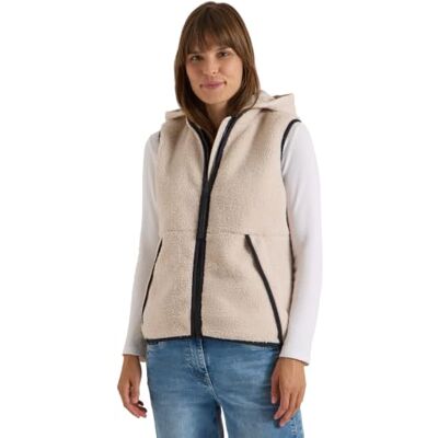 Cecil Damen Teddy-Weste mit abnehmbarer Kapuze Cecil Damen Teddy-Weste mit abnehmbarer Kapuze