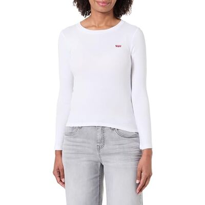 Levi's Essential Hm Ls Tee White + Levi's Essential Hm Ls Tee White +