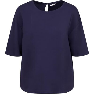 Seidensticker Damen Fashion-Bluse Shirt Oversized Fit Bügelleicht Rundhalsausschnitt Kurzarm Stretch Seidensticker Damen Fashion-Bluse Shirt Oversized Fit Bügelleicht Rundhalsausschnitt Kurzarm Stretch