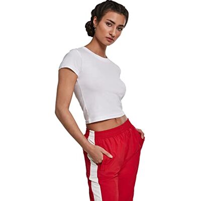 Urban Classics Ladies Stretch Jersey Cropped Tee Frauen T-Shirt schwarz Basics, Streetwear Urban Classics Ladies Stretch Jersey Cropped Tee Frauen T-Shirt schwarz Basics, Streetwear