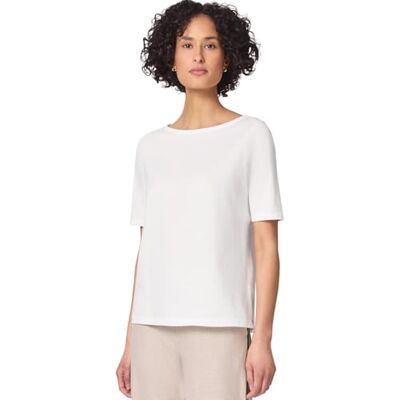 Street One Basic T-Shirt mit U-Boot-Ausschnitt White 38 Street One Basic T-Shirt mit U-Boot-Ausschnitt White 38