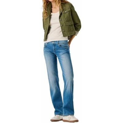 Pepe Jeans Damen Straight Jeans LW Venus Jeans, Blau (Denim-3AB), 29W / 32L Pepe Jeans Damen Straight Jeans LW Venus Jeans, Blau (Denim-3AB), 29W / 32L