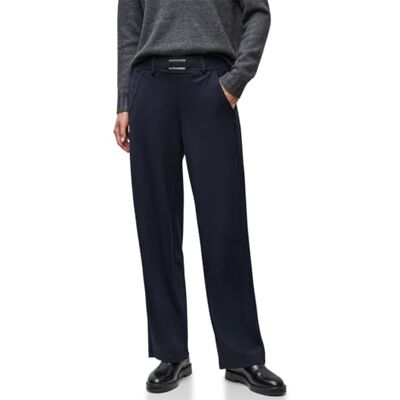 Street One Straight Leg Hose mit Detail deep Blue 38 Street One Straight Leg Hose mit Detail deep Blue 38