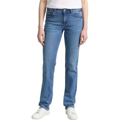 TOM TAILOR Damen 1008119 Alexa Straight Jeans, 10151 Light Stone Bright Blue Denim, 26W / 30L EU TOM TAILOR Damen 1008119 Alexa Straight Jeans, 10151 Light Stone Bright Blue Denim, 26W / 30L EU