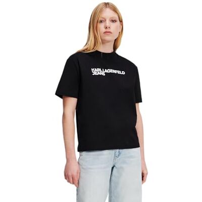 KARL LAGERFELD JEANS T-Shirt, Women's, Black, S KARL LAGERFELD JEANS T-Shirt, Women's, Black, S