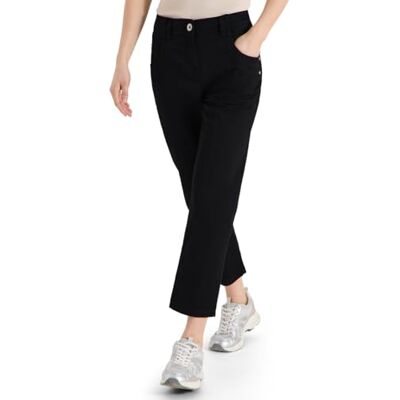 Cecil Mid Waist Slim Leg Hose im Casual Fit Black 30 Cecil Mid Waist Slim Leg Hose im Casual Fit Black 30