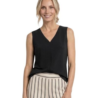 Street One Top mit V-Neck und Crochet-Tape Street One Top mit V-Neck und Crochet-Tape