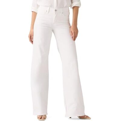 Levi's 318 Shaping Wide Leg Soft Clean White Levi's 318 Shaping Wide Leg Soft Clean White