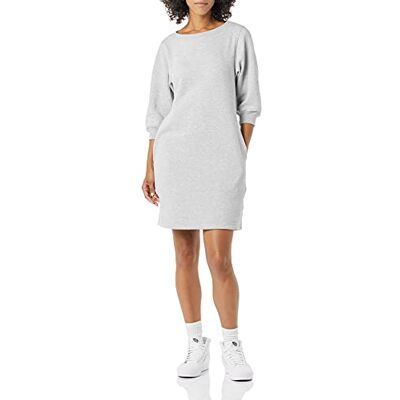 Amazon Essentials Damen-Sweatshirtkleid aus Fleece, Blousonärmel, Rundhalsausschnitt (erhältlich in Übergröße), Grau meliert, X-Large Amazon Essentials Damen-Sweatshirtkleid aus Fleece, Blousonärmel, Rundhalsausschnitt (erhältlich in Übergröße), Grau meliert, X-Large