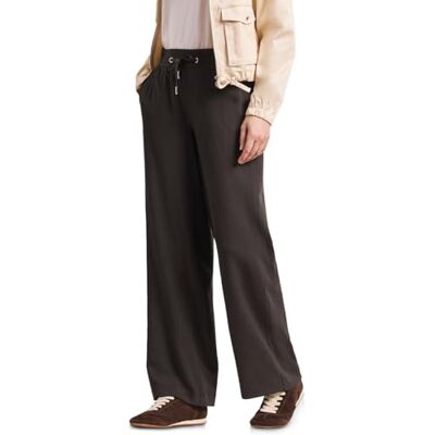 Street One High Waist Wide Leg Hose im Casual Fit deep Earth 42 Street One High Waist Wide Leg Hose im Casual Fit deep Earth 42