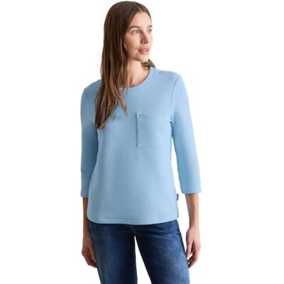 Cecil Damen Kurzes Strukturshirt Cecil Damen Kurzes Strukturshirt