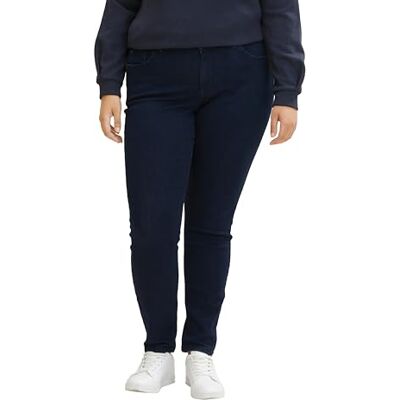 TOM TAILOR Damen 1013516 Plussize Skinny Jeans Mit Stretch, 10133 Dark Dye Dlue Denim, 48 EU TOM TAILOR Damen 1013516 Plussize Skinny Jeans Mit Stretch, 10133 Dark Dye Dlue Denim, 48 EU