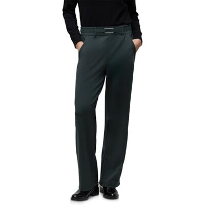 Street One Straight Leg Hose mit Detail evernight Green 40 Street One Straight Leg Hose mit Detail evernight Green 40