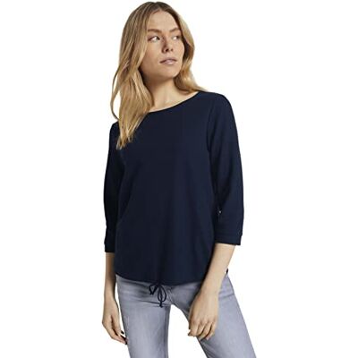 TOM TAILOR Damen Longsleeve mit Schleifen-Detail am Saum TOM TAILOR Damen Longsleeve mit Schleifen-Detail am Saum