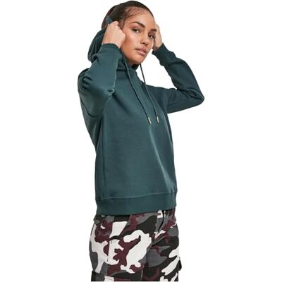 Urban Classics Damen Kapuzenpullover Ladies Hoody hoodie, Bottlegreen, L Urban Classics Damen Kapuzenpullover Ladies Hoody hoodie, Bottlegreen, L