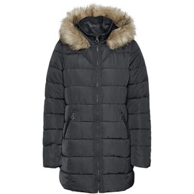 VERO MODA Damen Vmliv Jacket Kurzmantel, Asphalt, 32 VERO MODA Damen Vmliv Jacket Kurzmantel, Asphalt, 32