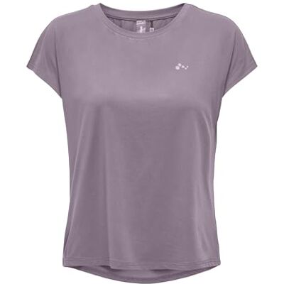 ONLY PLAY Damen Onpaubree Ss Loose Training Tee-Noos T-Shirt, Gray Ridge, Normal ONLY PLAY Damen Onpaubree Ss Loose Training Tee-Noos T-Shirt, Gray Ridge, Normal