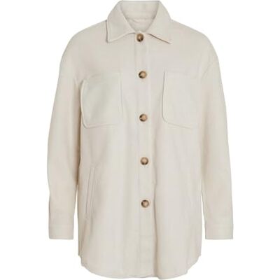 Vila Female Jacke Female Damen Oversize Hemdjacke VIKIMMI mit Knopfleiste – Leichte Shacket mit Brusttaschen und Seitentaschen Vila Female Jacke Female Damen Oversize Hemdjacke VIKIMMI mit Knopfleiste – Leichte Shacket mit Brusttaschen und Seitentaschen