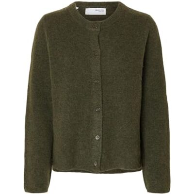 SELECTED FEMME Damen Slflulu New Ls Knit Cardigan Noos, Kalamata, XXL EU SELECTED FEMME Damen Slflulu New Ls Knit Cardigan Noos, Kalamata, XXL EU