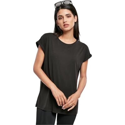 Urban Classics Damen T-Shirt Ladies Modal Extended Shoulder Tee, lang geschnittenes T-Shirt, erhältlich in vielen Farbvarianten, Größen XS-5XL Urban Classics Damen T-Shirt Ladies Modal Extended Shoulder Tee, lang geschnittenes T-Shirt, erhältlich in vielen Farbvarianten, Größen XS-5XL