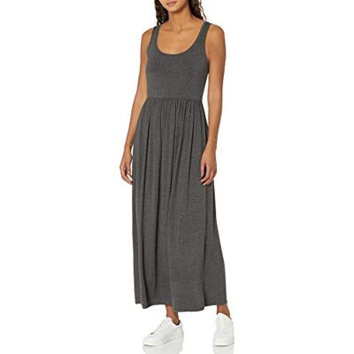 Amazon Essentials Damen Tailliertes Tanktop-Maxikleid(erhältlich in Übergröße), Dunkelgrau Meliert, S Amazon Essentials Damen Tailliertes Tanktop-Maxikleid(erhältlich in Übergröße), Dunkelgrau Meliert, S