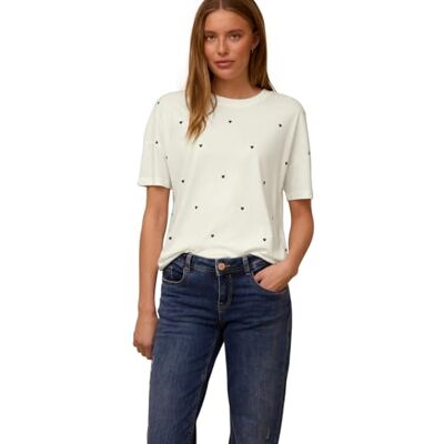 Street One Studio Damen T-Shirt mit Rundhals und Herzprint Street One Studio Damen T-Shirt mit Rundhals und Herzprint