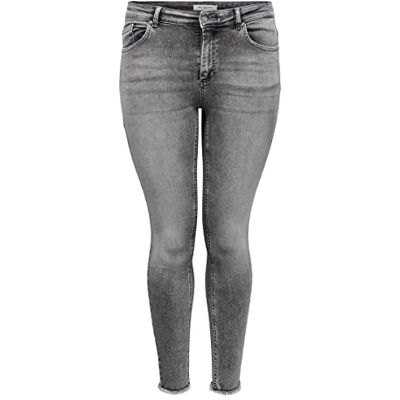 ONLY Carmakoma Damen Carwilly Life Reg Sk Ank Jn Rea0918 Noos Jeans, Grey Denim, 48W / 32L EU ONLY Carmakoma Damen Carwilly Life Reg Sk Ank Jn Rea0918 Noos Jeans, Grey Denim, 48W / 32L EU