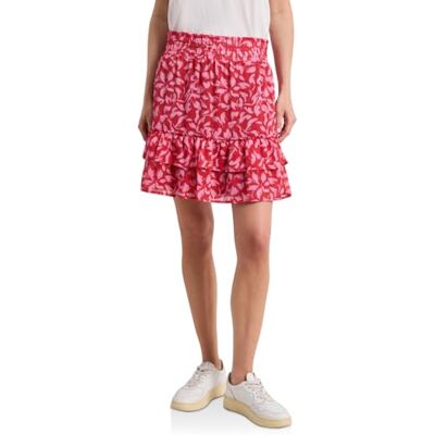 Street One Knielanger Rock aus Chiffon mit Volants Street One Knielanger Rock aus Chiffon mit Volants