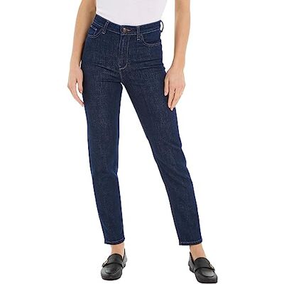 Tommy Hilfiger Damen Jeans Tapered High Waist, Blau (Rue), 31W / 32L Tommy Hilfiger Damen Jeans Tapered High Waist, Blau (Rue), 31W / 32L