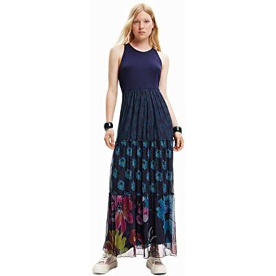 Desigual Women's Vest_Dudas 5000 Dress, Blue, S Desigual Women's Vest_Dudas 5000 Dress, Blue, S