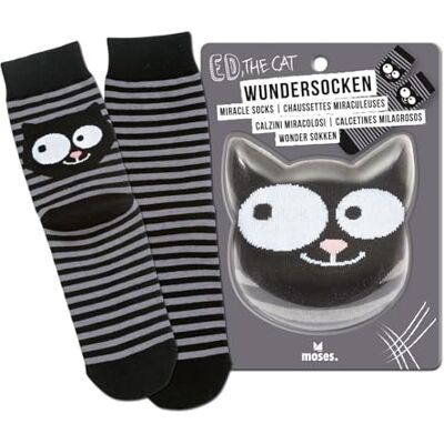 moses Damen Ed The Cat Wundersocken, Schwarz, 36 EU moses Damen Ed The Cat Wundersocken, Schwarz, 36 EU
