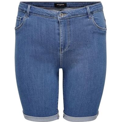 ONLY CARMAKOMA Plus Size Denim Jeans Shorts Kurze Stretch Bermuda Hose in Übergröße CARTHUNDER ONLY CARMAKOMA Plus Size Denim Jeans Shorts Kurze Stretch Bermuda Hose in Übergröße CARTHUNDER