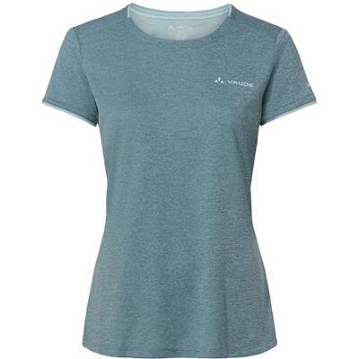 VAUDE Essential T-Shirt für Damen – Schnelltrocknendes & pflegeleichtes Sport Shirt, Atmungsaktives Outdoor T-Shirt mit Rundhals, für Fahrradreisen, Wandern & Trekking Nordic Blue, 46 VAUDE Essential T-Shirt für Damen – Schnelltrocknendes & pflegeleichtes Sport Shirt, Atmungsaktives Outdoor T-Shirt mit Rundhals, für Fahrradreisen, Wandern & Trekking Nordic Blue, 46