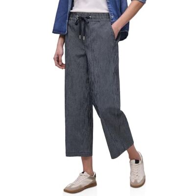 Street One Gestrefite Wide Leg Hose deep Blue 44 Street One Gestrefite Wide Leg Hose deep Blue 44