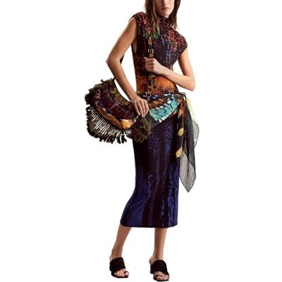 Desigual Damen Psicho Animal Kleid Desigual Damen Psicho Animal Kleid